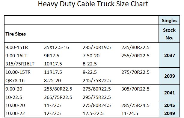 HCable-2041-Fit-Chart size chart